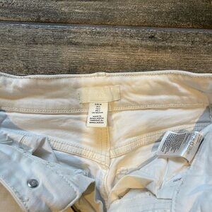 White high rise wide leg jeans from H&M.